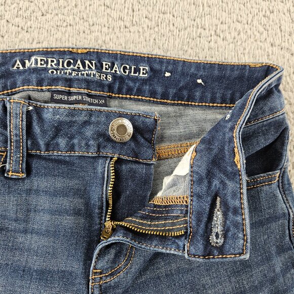 American Eagle Jeans Womens 4 Short‎ Jegging Super Stretch Skinny Denim Pants - Picture 3 of 16